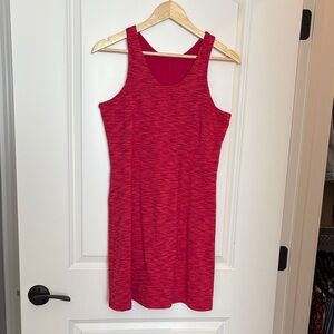 Red Knit Exercise Tank Dress Outdoor Voices